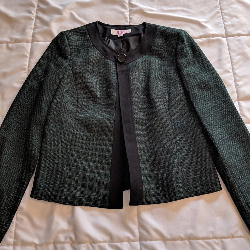Green and black blazer